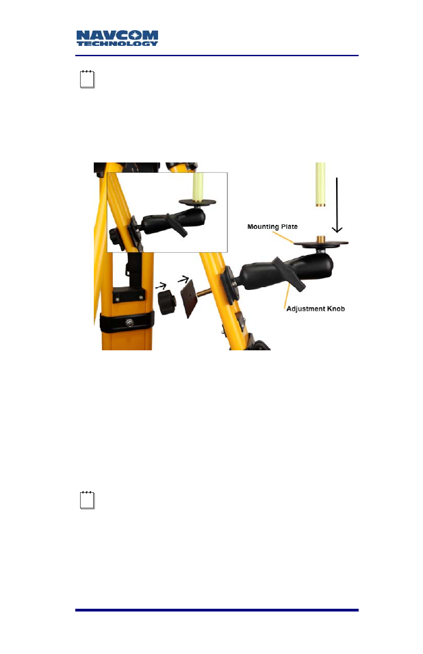 Figure 38: mounting the radio antenna bracket | NavCom SF-2040 Rev.C User Manual | Page 81 / 178