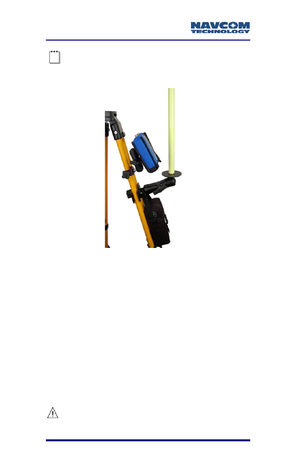 Figure 41: mounting the radio and bag battery | NavCom SF-2040 Rev.C User Manual | Page 84 / 178