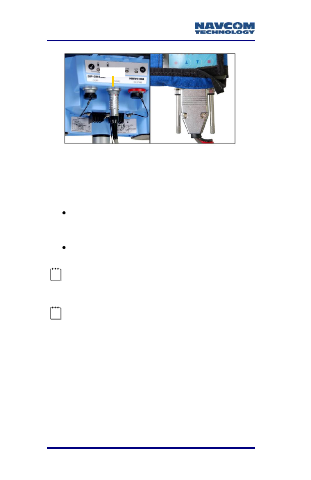 Figure 44: navcom base cable connections | NavCom SF-2040 Rev.C User Manual | Page 86 / 178