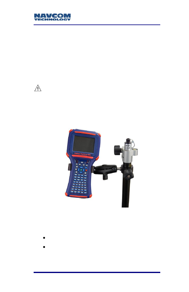 Figure 47: mounting the carlson explorer 600 | NavCom SF-2040 Rev.C User Manual | Page 89 / 178