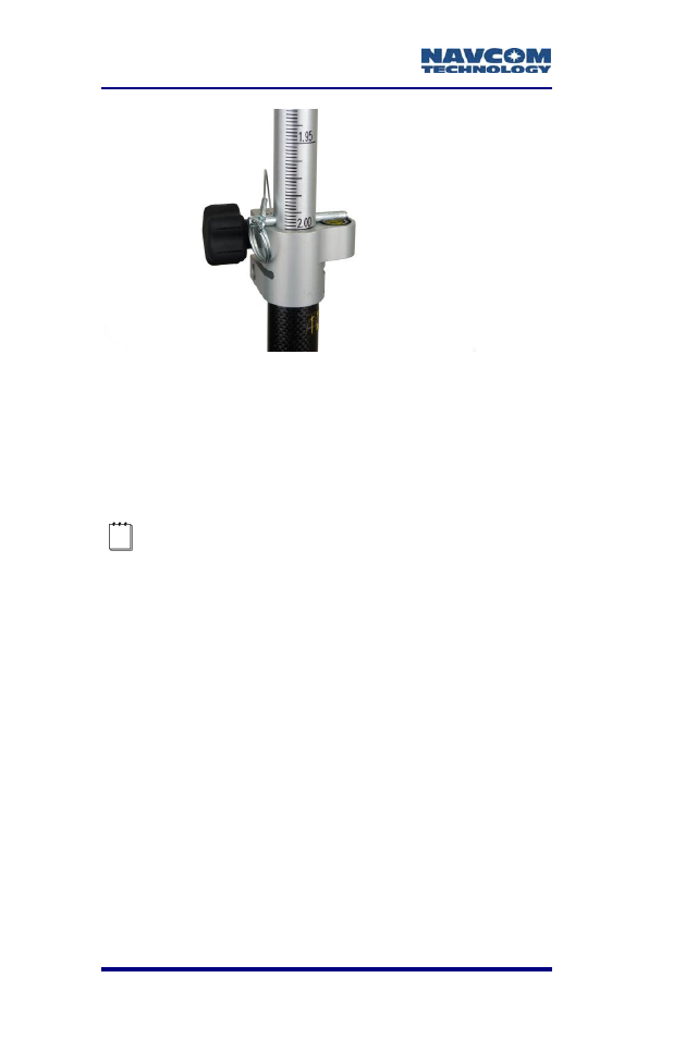 Figure 50: rover pole knob and locking pin | NavCom SF-2040 Rev.C User Manual | Page 92 / 178