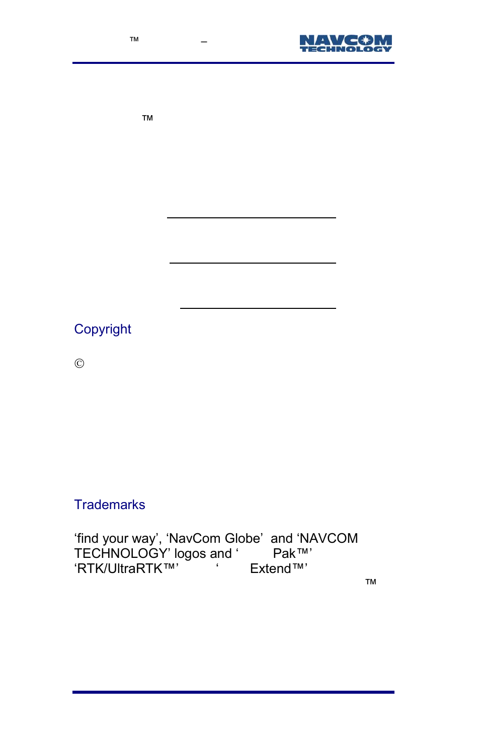 Notices | NavCom LAND-PAK Rev.E User Manual | Page 10 / 156