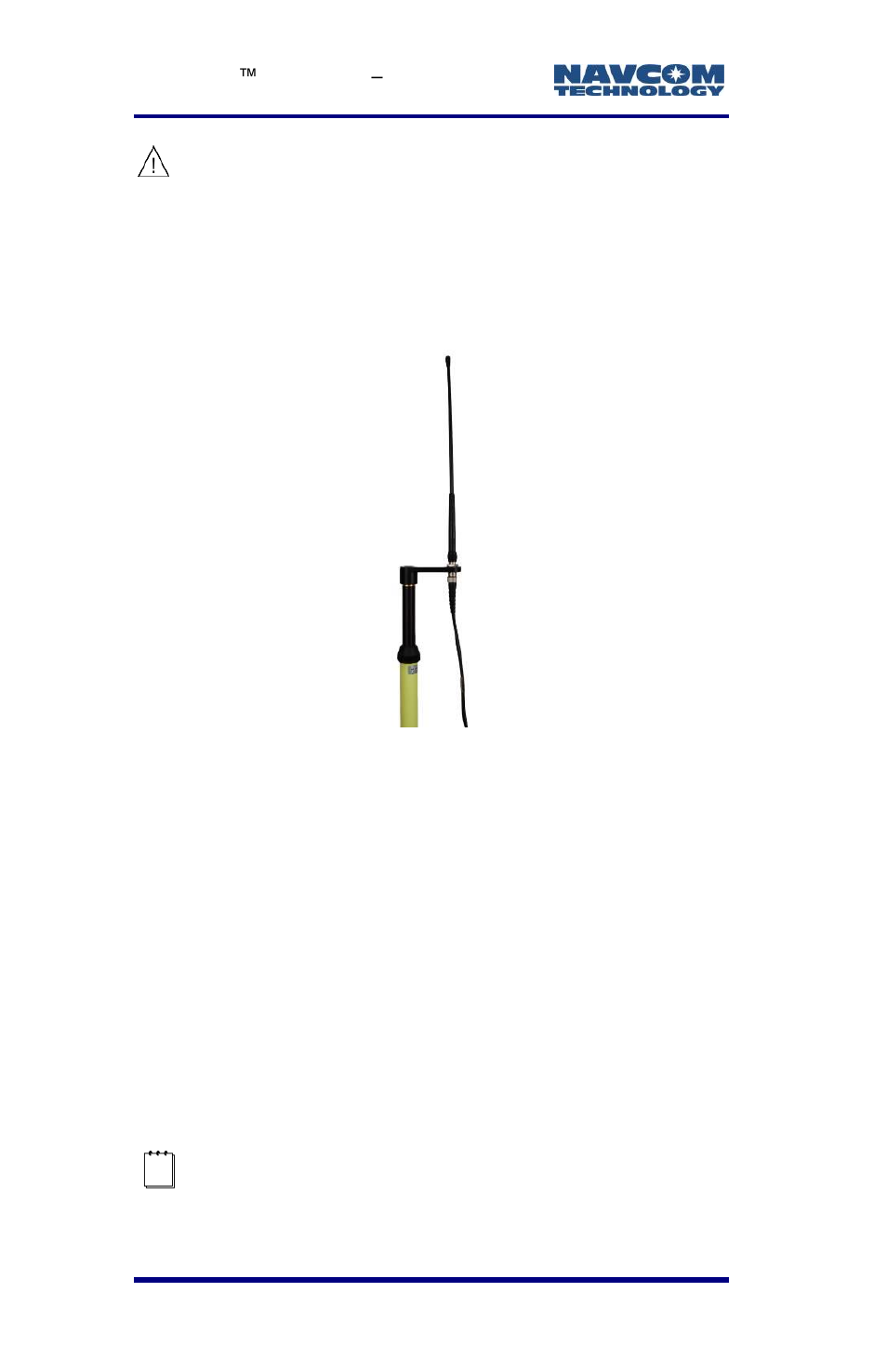 Figure 83: mounting the antenna and cable | NavCom LAND-PAK Rev.E User Manual | Page 124 / 156