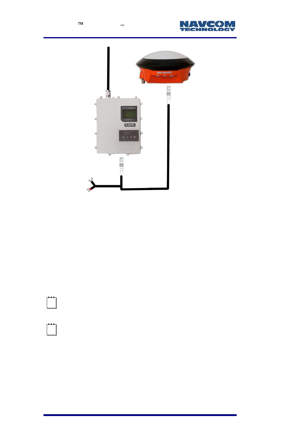 Figure 85: mounting the cable to the radio | NavCom LAND-PAK Rev.E User Manual | Page 126 / 156