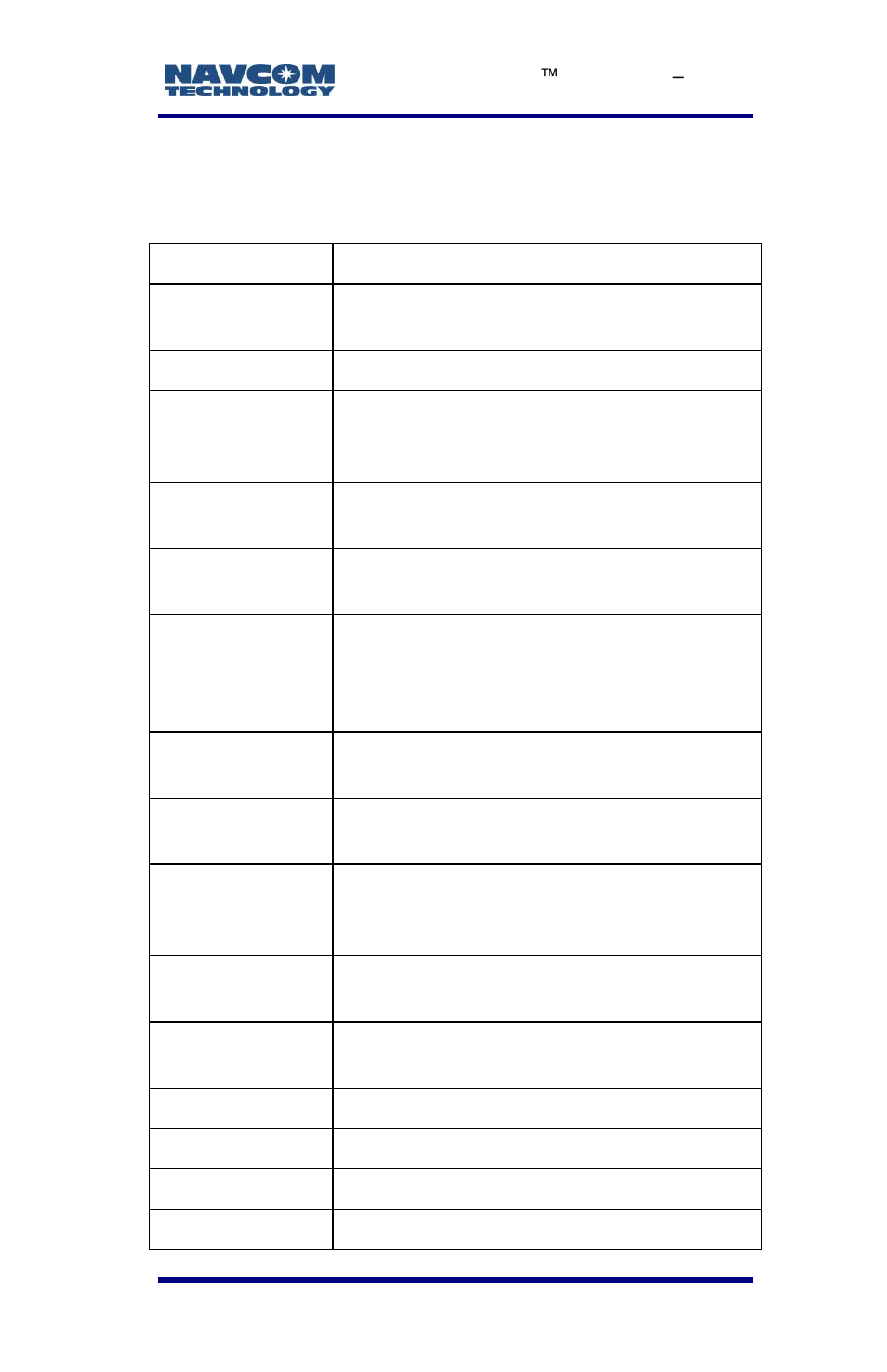 Handheld device specifications, Table 14: nautiz x7 handheld device specifications, C ............... handheld device specifications | NavCom LAND-PAK Rev.E User Manual | Page 127 / 156