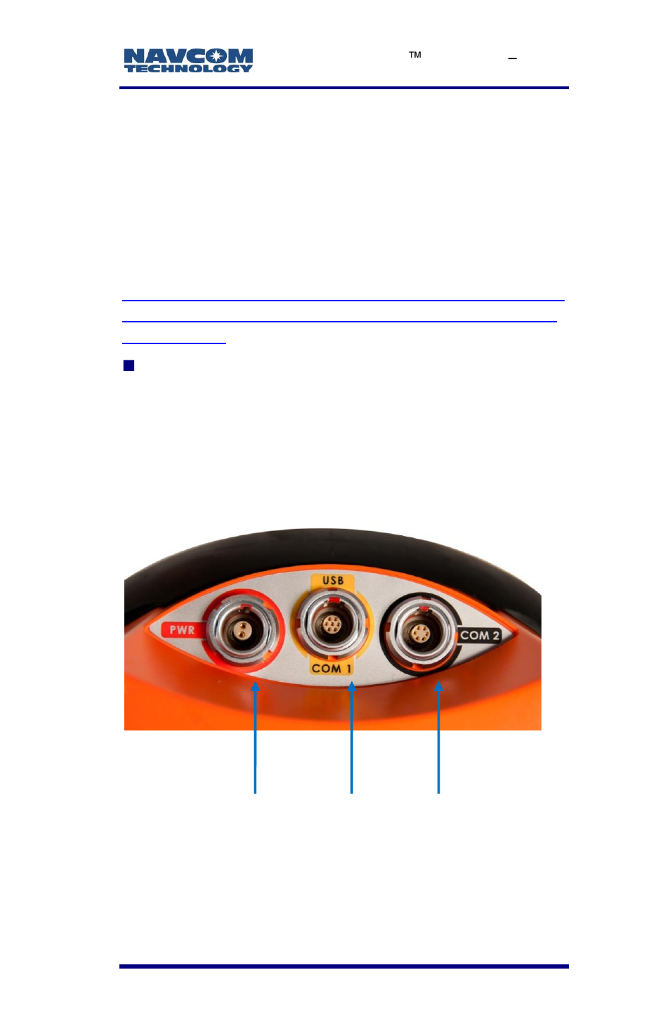 Figure 1: sf-3040 connectors, detail | NavCom LAND-PAK Rev.E User Manual | Page 27 / 156
