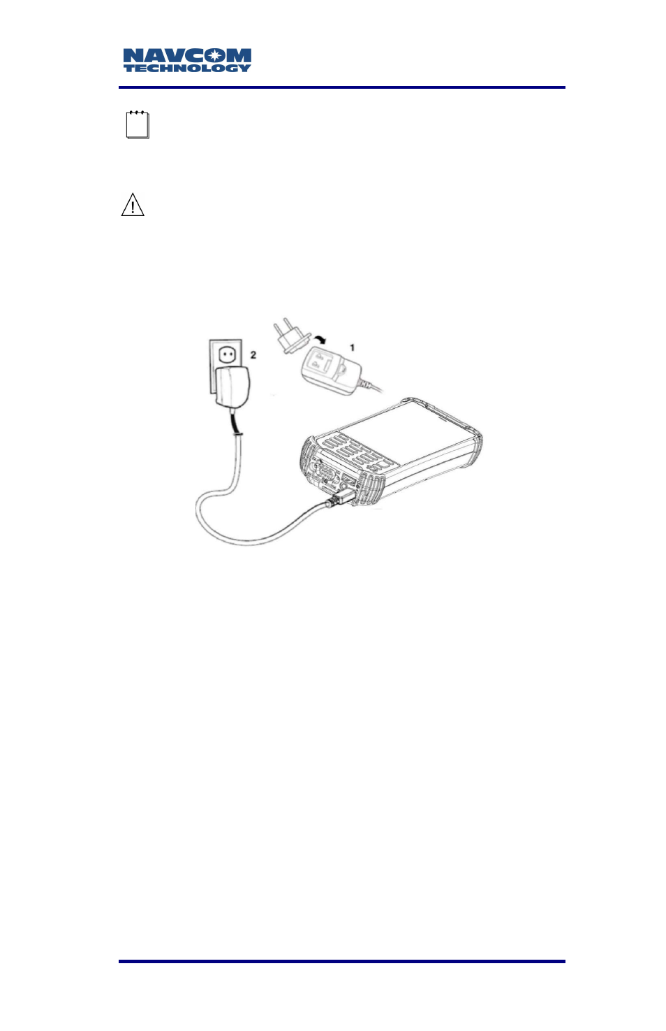 Figure 14: battery charger/charging cable | NavCom LAND-PAK Rev.F User Manual | Page 53 / 159