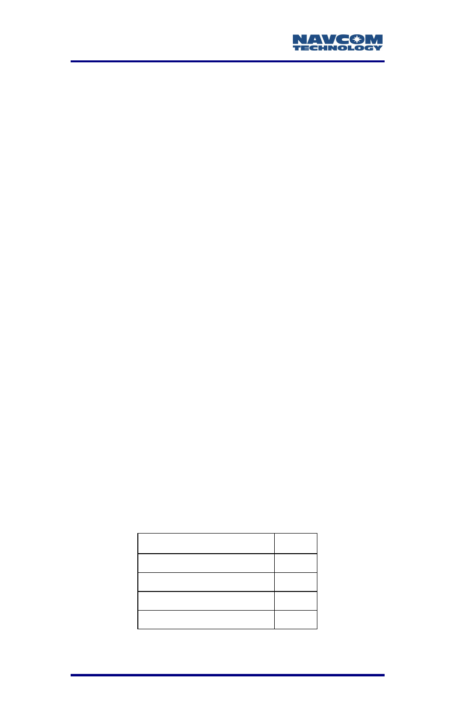 Channel spacing, Data speed, Transmitter | Channel spacing data speed transmitter, Table 8: transmission output power values, watts, Vs. dbm | NavCom LAND-PAK Rev.F User Manual | Page 61 / 159