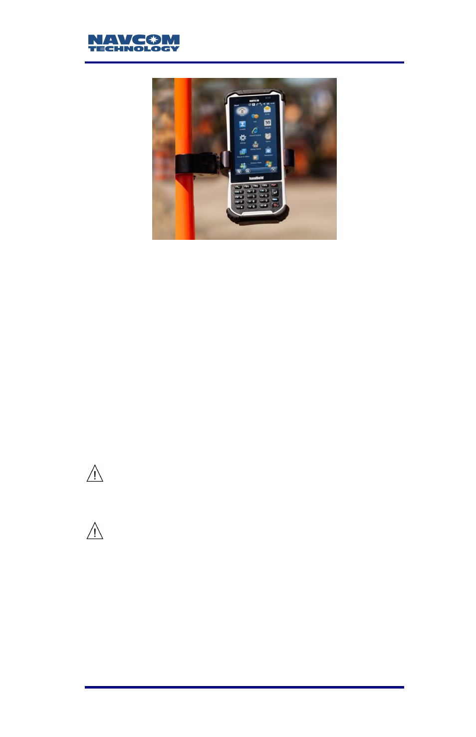 Figure 23: mounting the microsurvey nautiz x8 | NavCom LAND-PAK Rev.F User Manual | Page 66 / 159