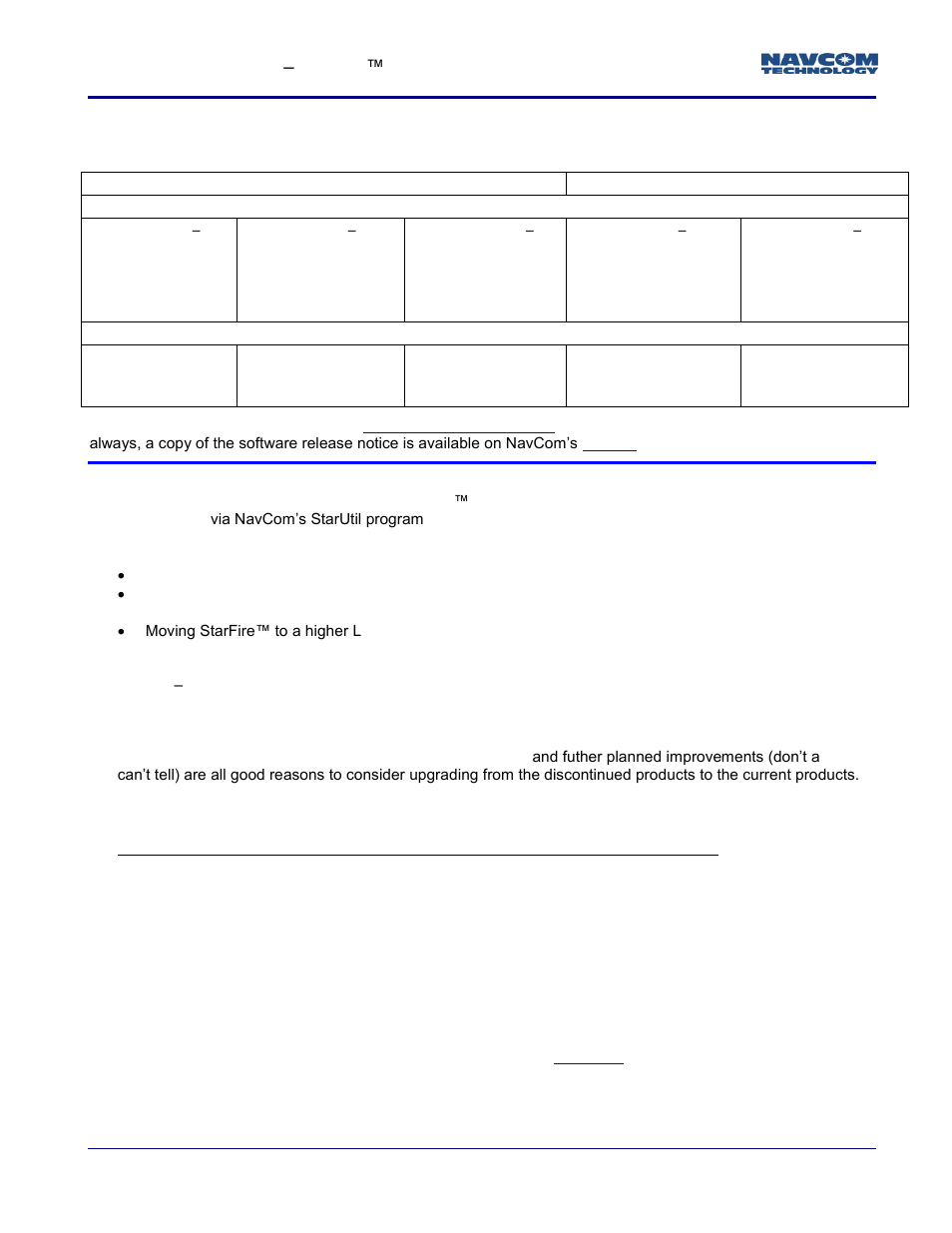 NavCom StarFire Satellite Change Rev.I User Manual | 23 pages