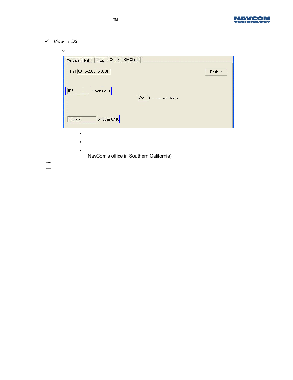 NavCom StarFire Satellite Change Rev.I User Manual | Page 17 / 23