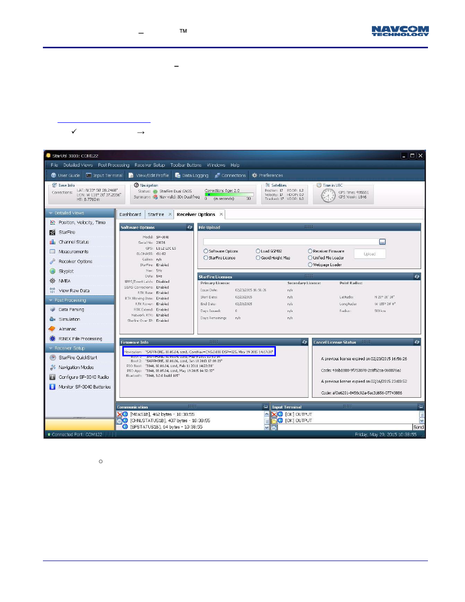 V2.2.9.0, V2.1.7.0 | NavCom StarFire Satellite Change Rev.I User Manual | Page 19 / 23