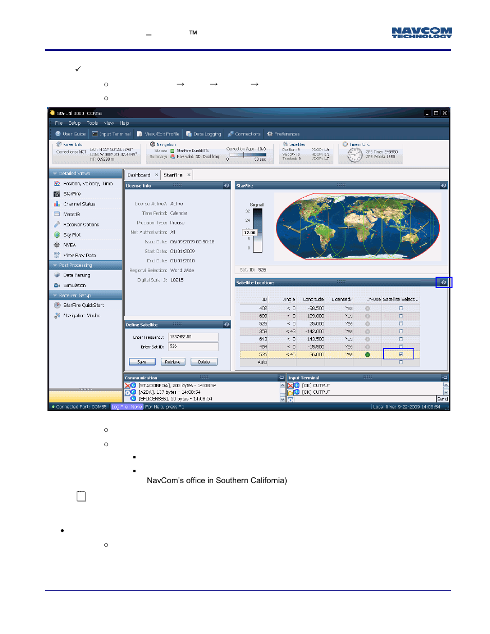 NavCom StarFire Satellite Change Rev.I User Manual | Page 22 / 23
