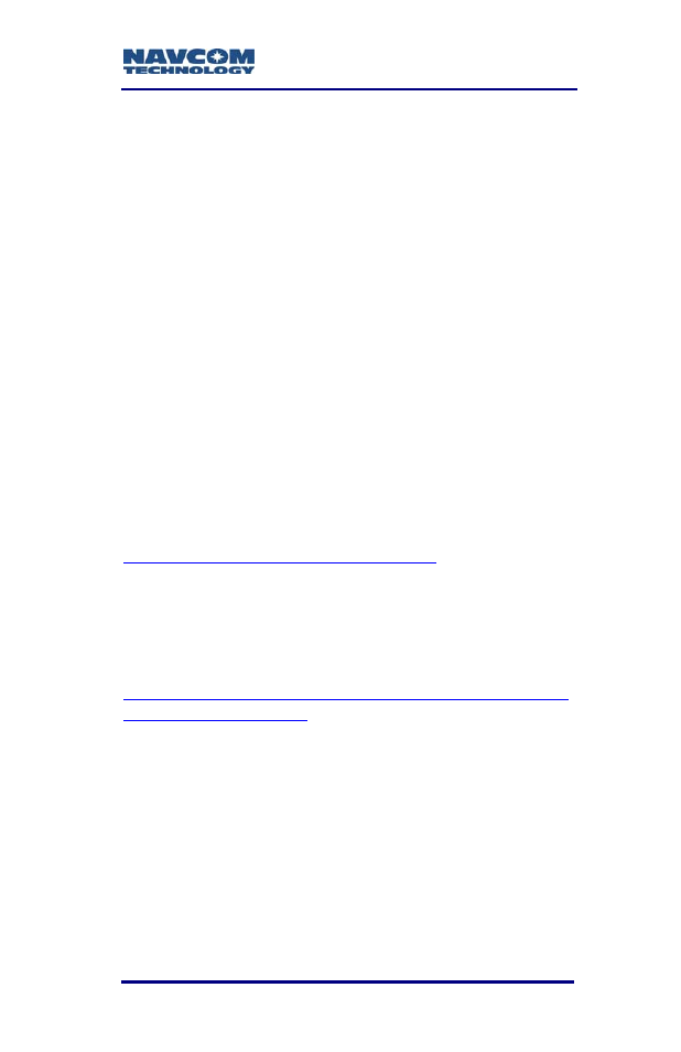 Technical reference manual p/n 96-3120001-3001, Rinexutil user guide p/n 96-310021-2101, Integrators toolkitp/n 97-310020-3001 | Navcom release notes | NavCom RT-3020 Rev.F User Manual | Page 15 / 93