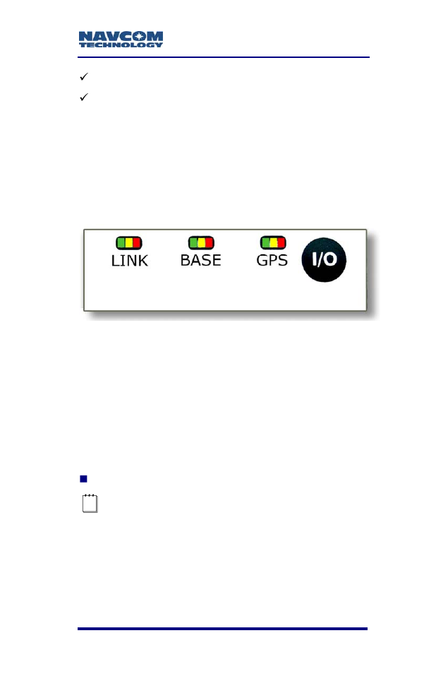 Indicator panel, Figure 8: rt-3020 indicator panel | NavCom RT-3020 Rev.F User Manual | Page 39 / 93