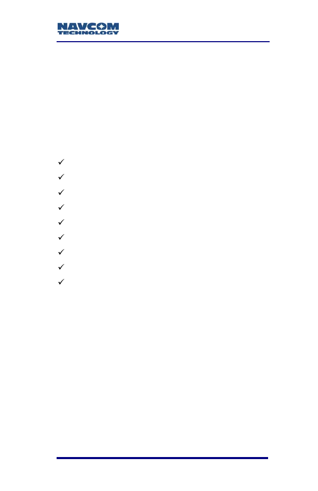 Nct binary proprietary data, Nmea-0183 data | NavCom SF-2040 Rev.F User Manual | Page 21 / 93