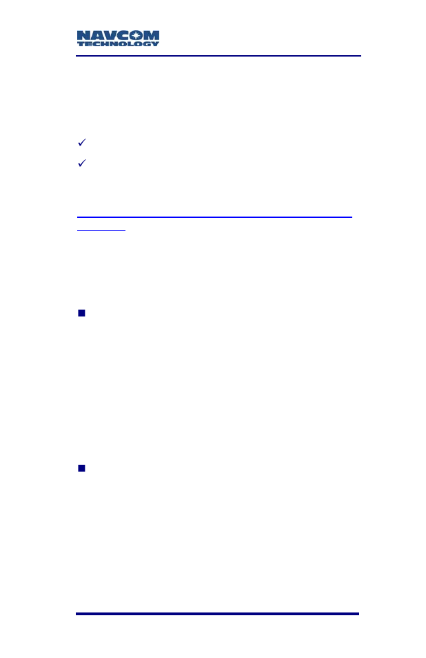 Applications, Unique features | NavCom SF-2040 Rev.F User Manual | Page 25 / 93