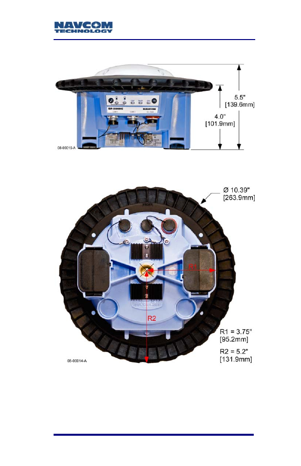 Figure 7: sf-2040 dimensions | NavCom SF-2040 Rev.F User Manual | Page 43 / 93