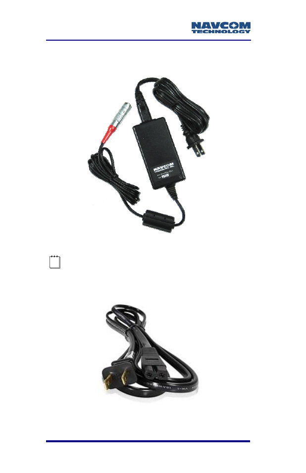 Figure 2: universal power adapter, Figure 3: ac power cord | NavCom SF-2050 Rev.G User Manual | Page 32 / 99