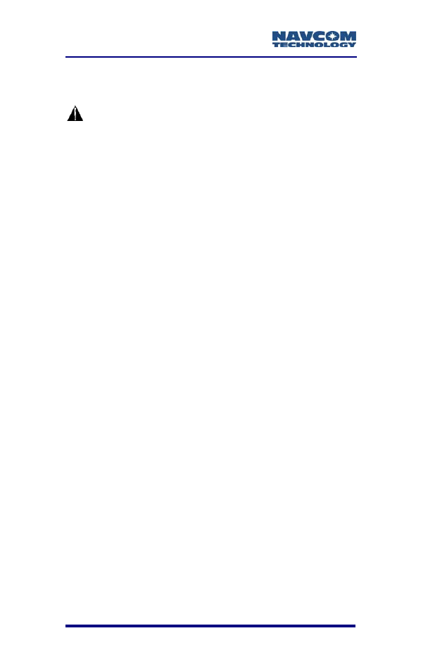 Communication ports | NavCom SF-2050 Rev.G User Manual | Page 34 / 99