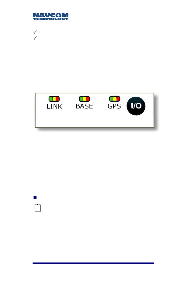 Indicator panel, Figure 8: sf-2050 indicator panel | NavCom SF-2050 Rev.G User Manual | Page 39 / 99