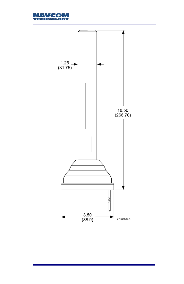 Figure b3: l-band antenna dimensions | NavCom SF-2050 Rev.G User Manual | Page 73 / 99