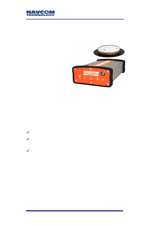 Chapter 1 introduction, System overview, Gps sensor system | Chapter 1, Introduction | NavCom SF-2110 Rev.C User Manual | Page 17 / 99