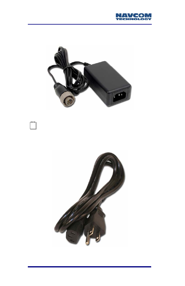 Figure 2: universal power adapter, Figure 3: ac power cord | NavCom SF-2110 Rev.C User Manual | Page 30 / 99