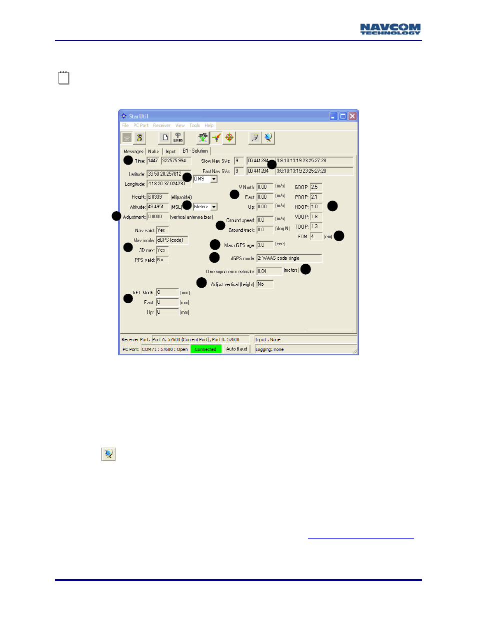 B1 – solution, Figure 28: b1 – solution, Ee figure 28) | NavCom StarUtil-2110 Rev.B User Manual | Page 36 / 85