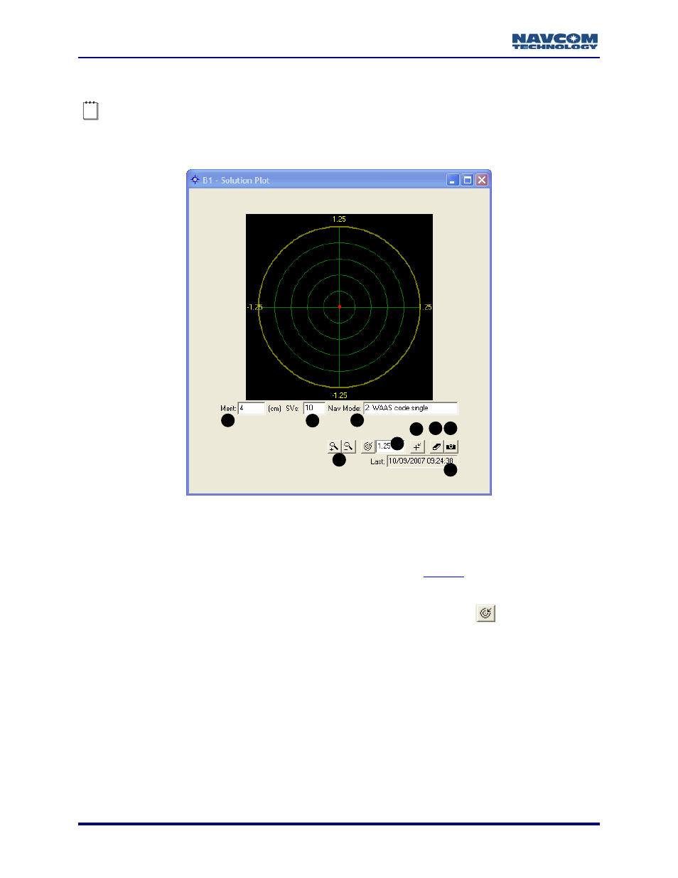 B1 – solution plot, Figure 29: b1 – solution plot, Tion plot (see figure 29 | NavCom StarUtil-2110 Rev.B User Manual | Page 38 / 85