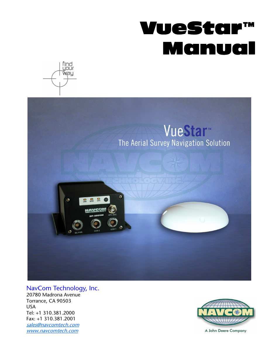 NavCom VueStar Rev.B User Manual | 13 pages