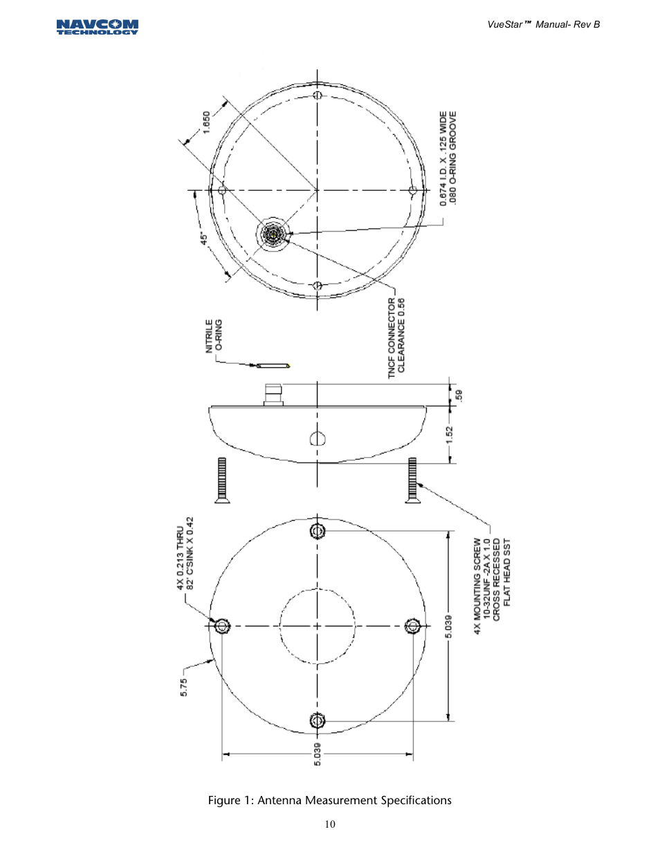 NavCom VueStar Rev.B User Manual | Page 10 / 13