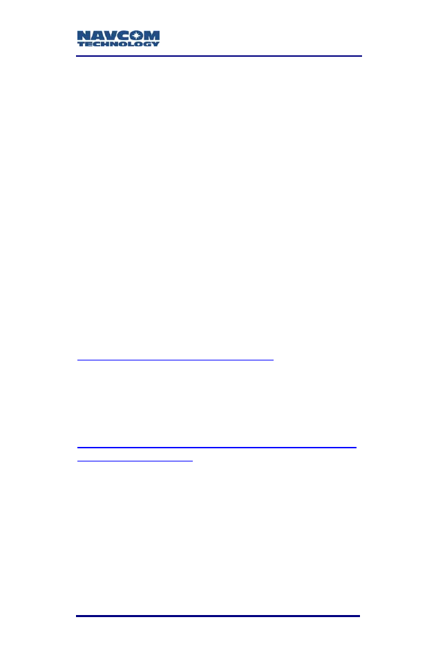 Technical reference manual p/n 96-3120001-3001, Rinexutil user guide p/n 96-310021-2101, Integrators toolkitp/n 97-310020-3001 | Navcom release notes | NavCom RT-3010 Rev.F User Manual | Page 15 / 89