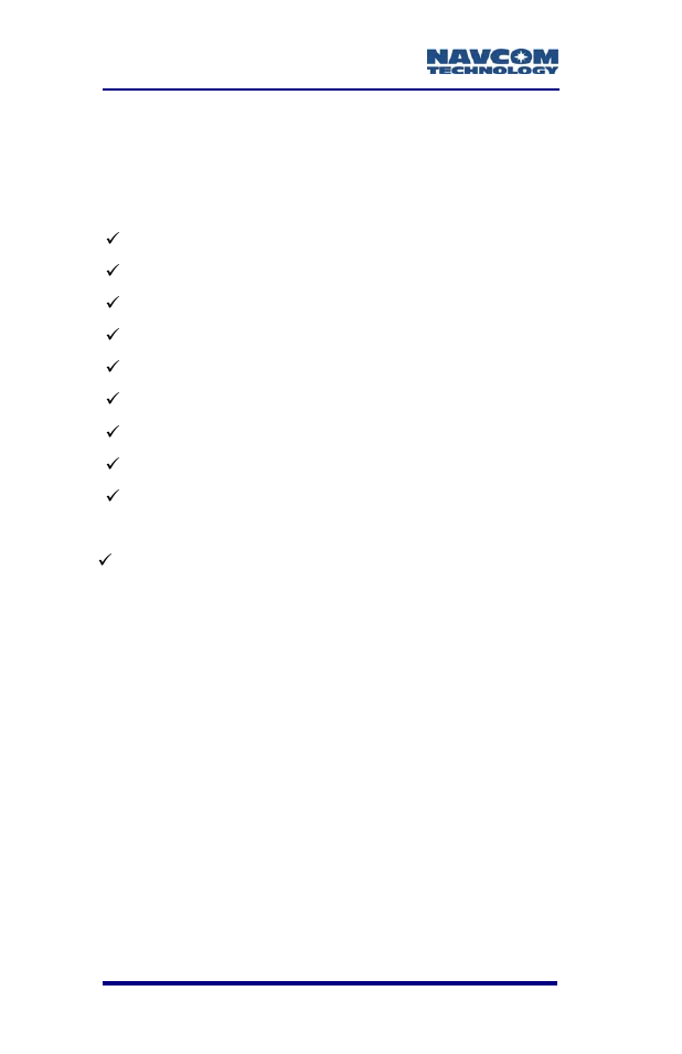 Antennae, Standard | NavCom RT-3010 Rev.F User Manual | Page 22 / 89