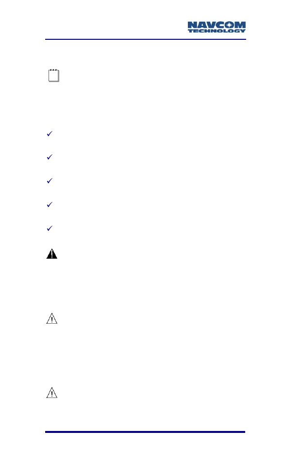 Battery charging | NavCom RT-3010 Rev.F User Manual | Page 38 / 89