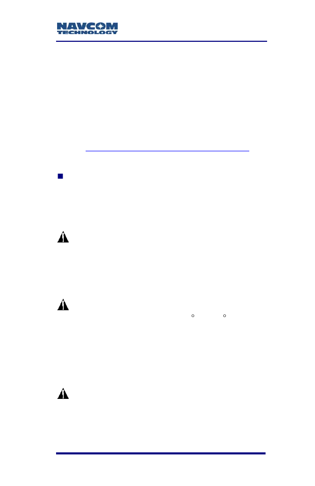 NavCom RT-3010 Rev.F User Manual | Page 59 / 89