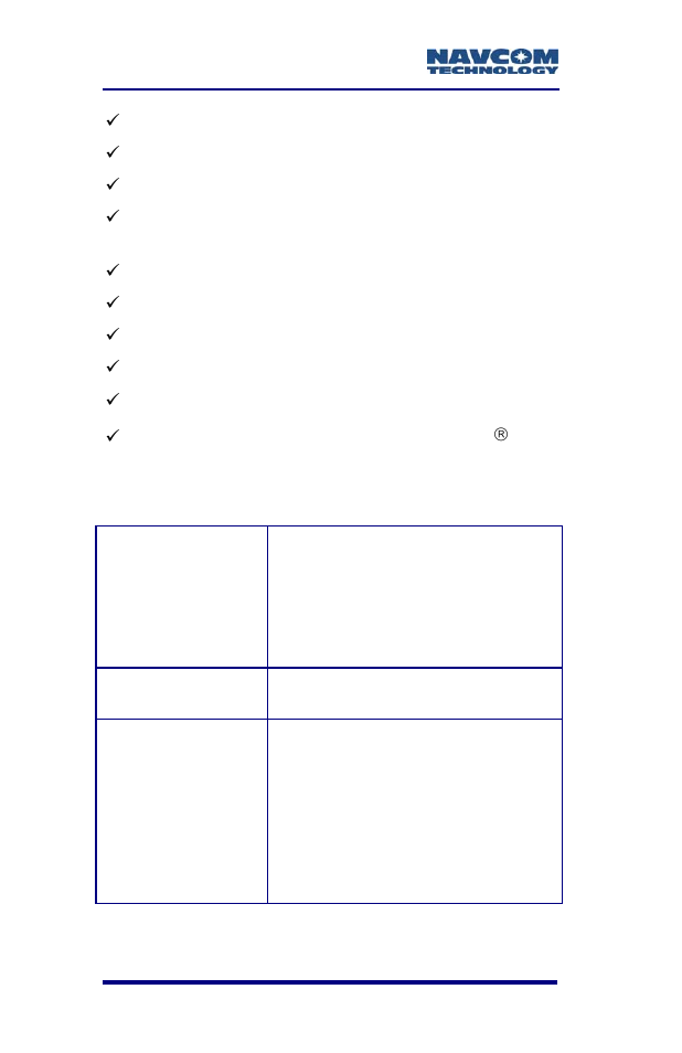 Time-to-first-fix | NavCom RT-3010 Rev.F User Manual | Page 64 / 89