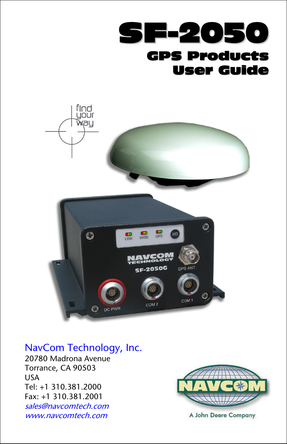 NavCom SF-2050 Rev.E User Manual | 67 pages