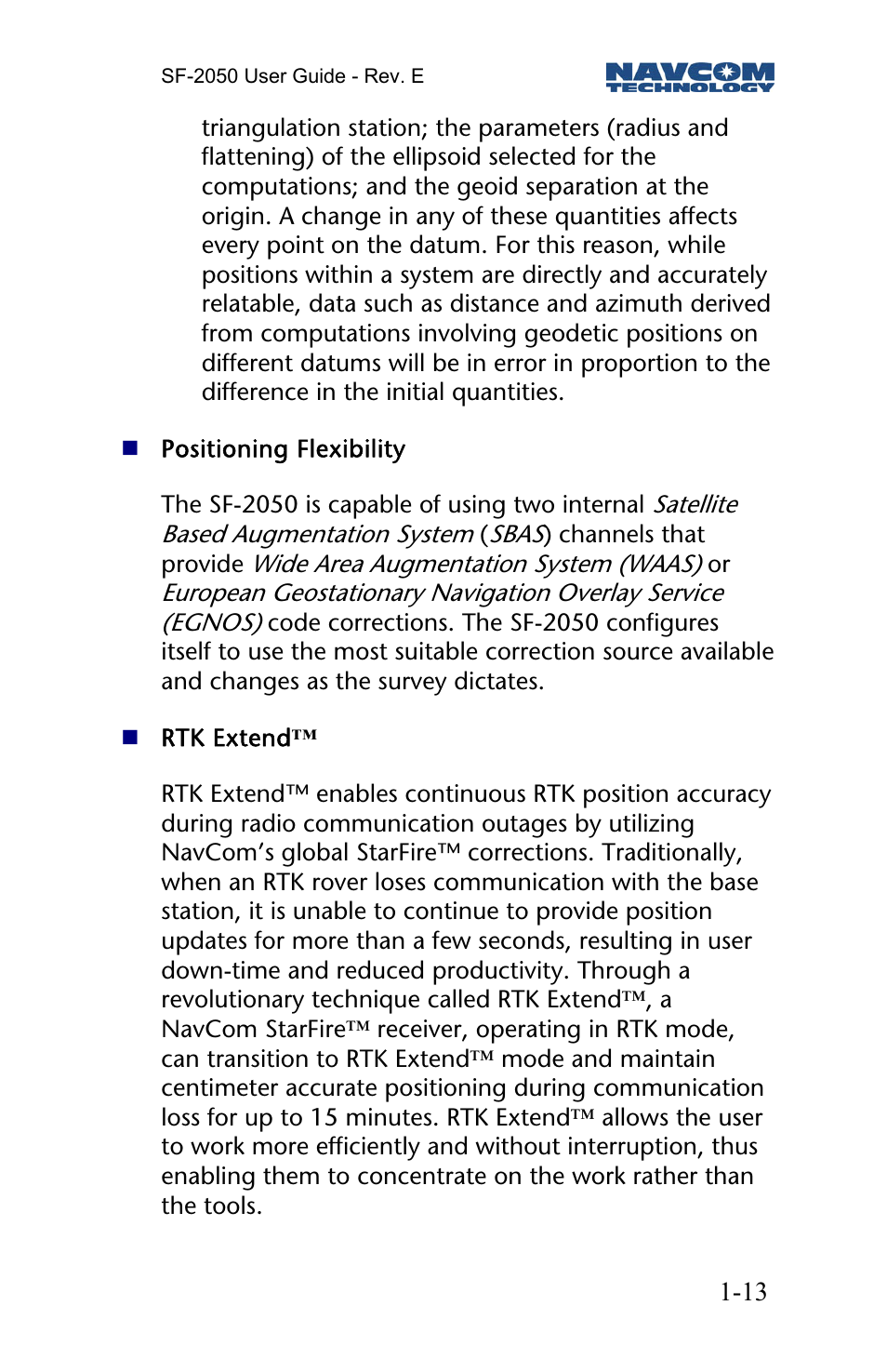 NavCom SF-2050 Rev.E User Manual | Page 15 / 67