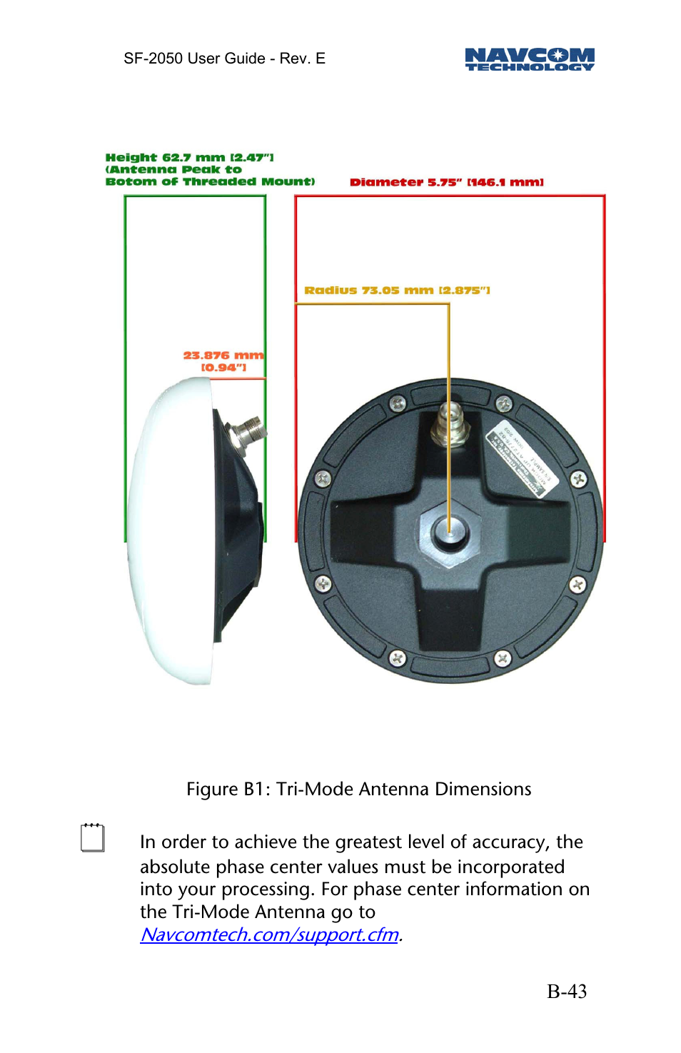 NavCom SF-2050 Rev.E User Manual | Page 45 / 67