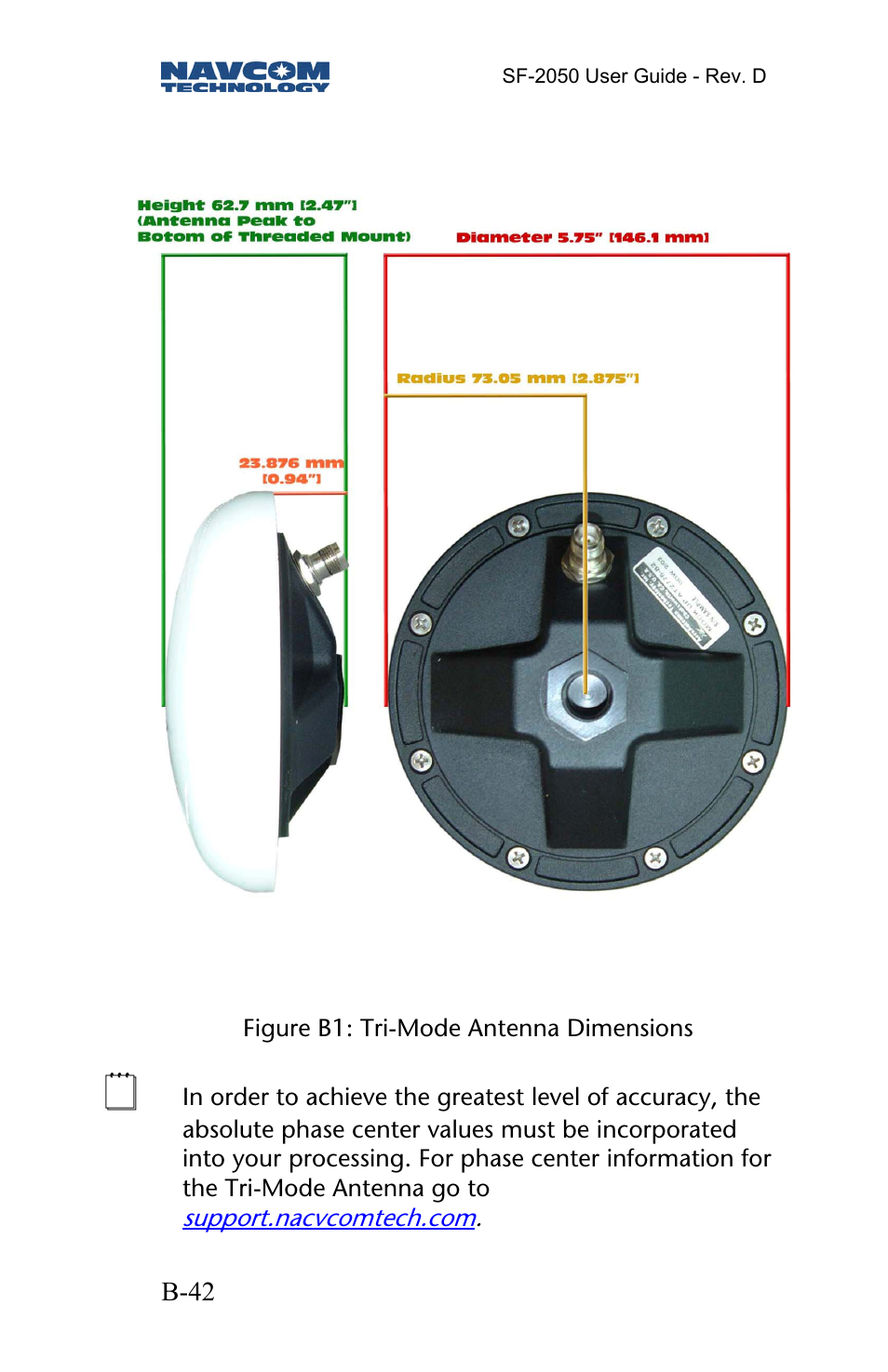 NavCom SF-2050 Rev.D User Manual | Page 44 / 65