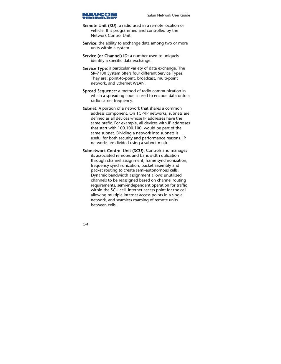 NavCom SR-7120 Rev.A User Manual | Page 112 / 117