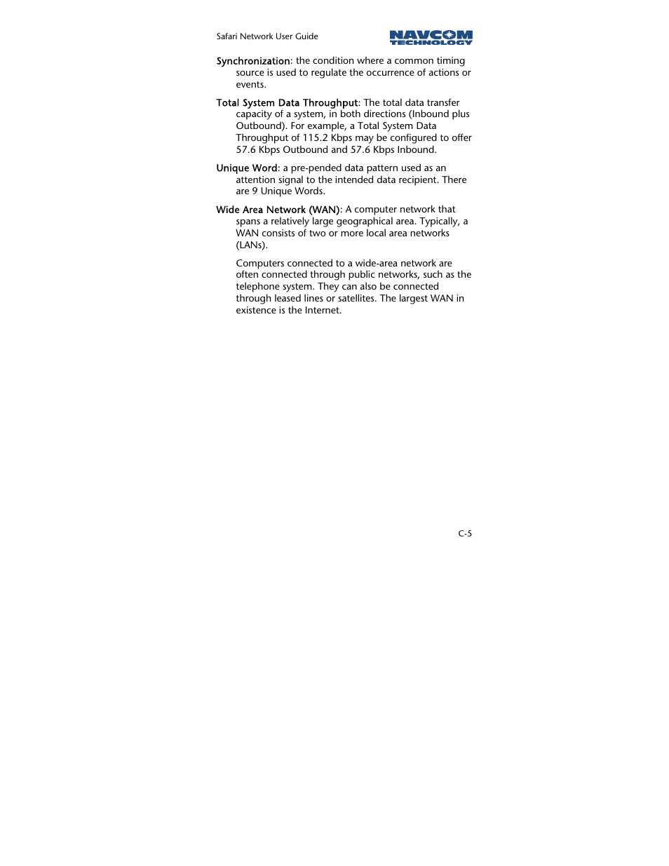 NavCom SR-7120 Rev.A User Manual | Page 113 / 117