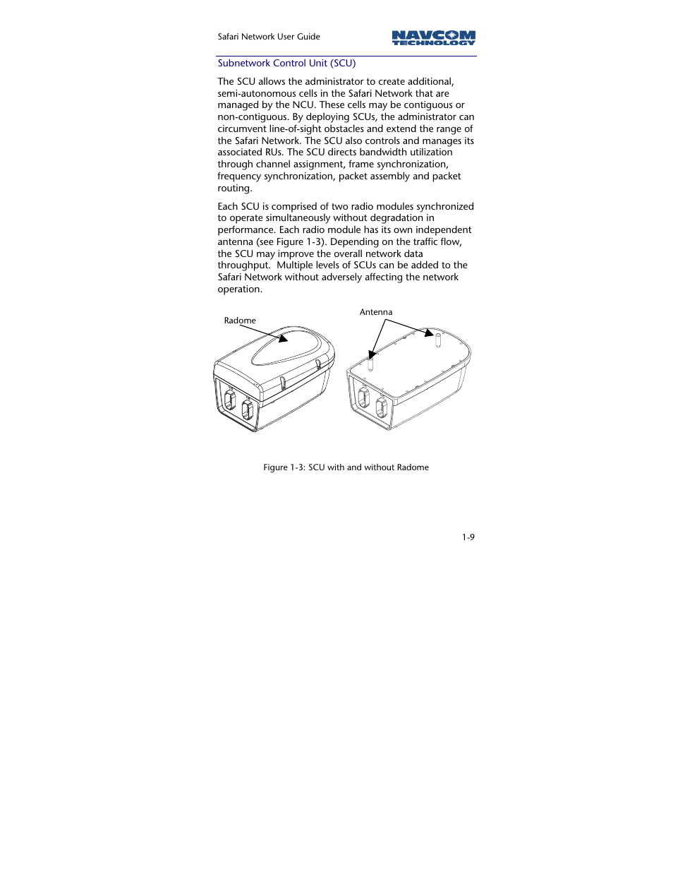 Subnetwork control unit (scu) | NavCom SR-7120 Rev.A User Manual | Page 21 / 117