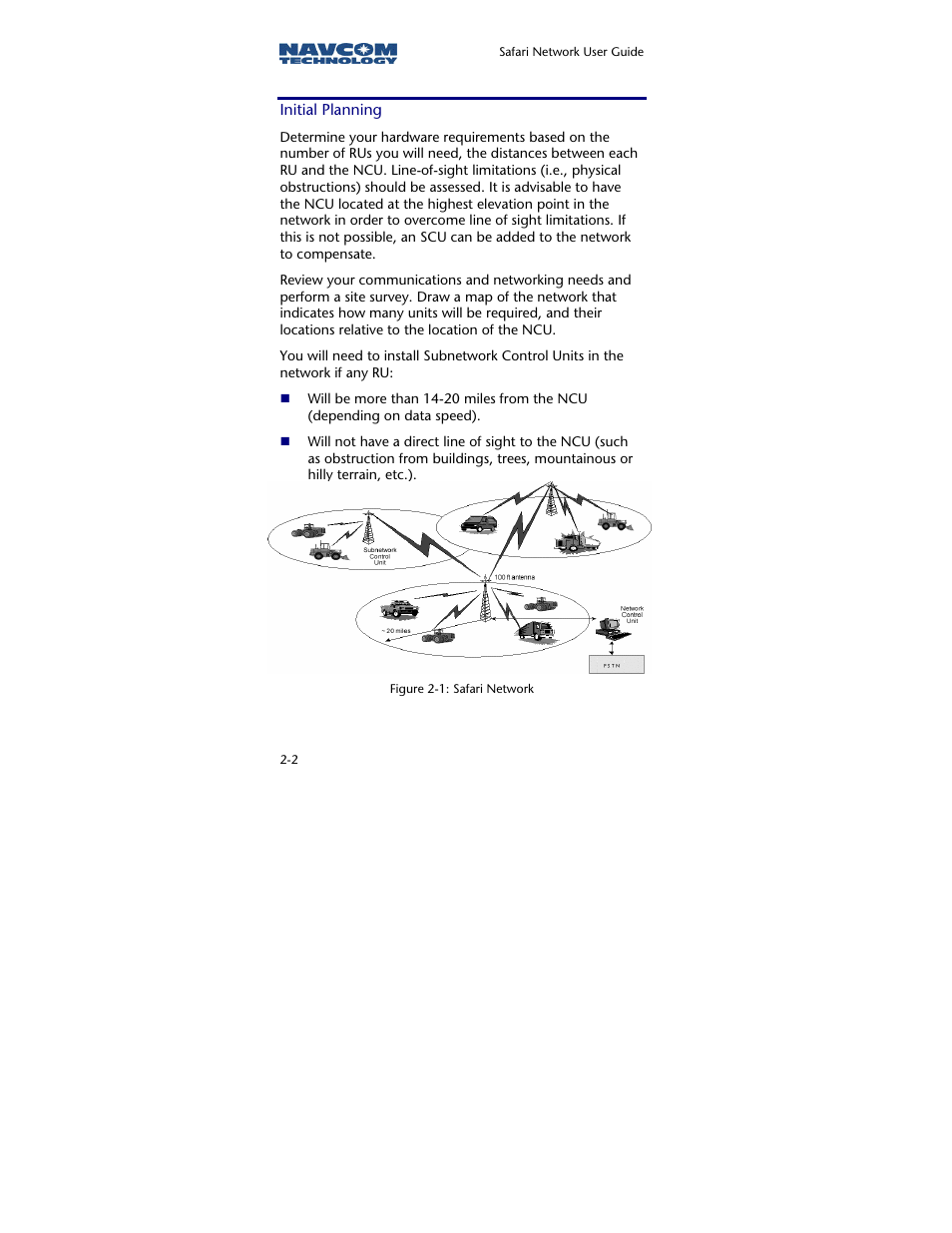 Initial planning | NavCom SR-7120 Rev.A User Manual | Page 28 / 117