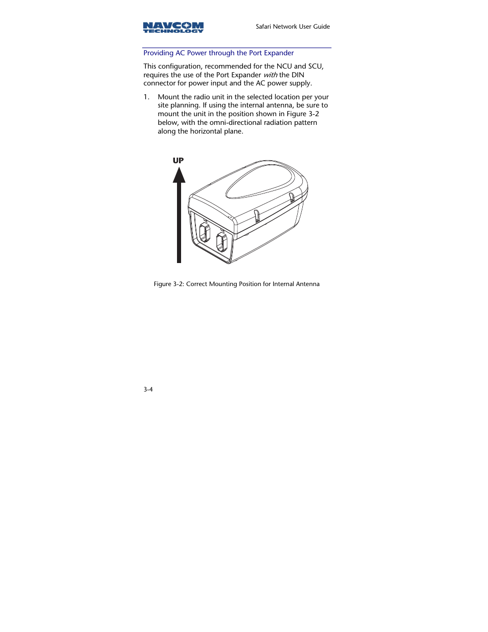 Providing ac power through the port expander | NavCom SR-7120 Rev.A User Manual | Page 50 / 117