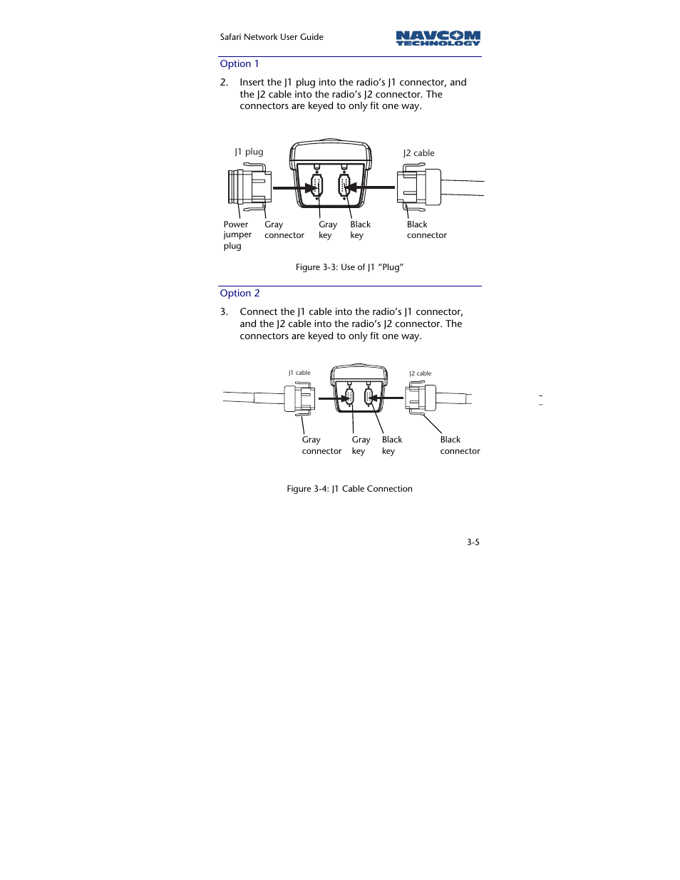 Option 1, Option 2 | NavCom SR-7120 Rev.A User Manual | Page 51 / 117