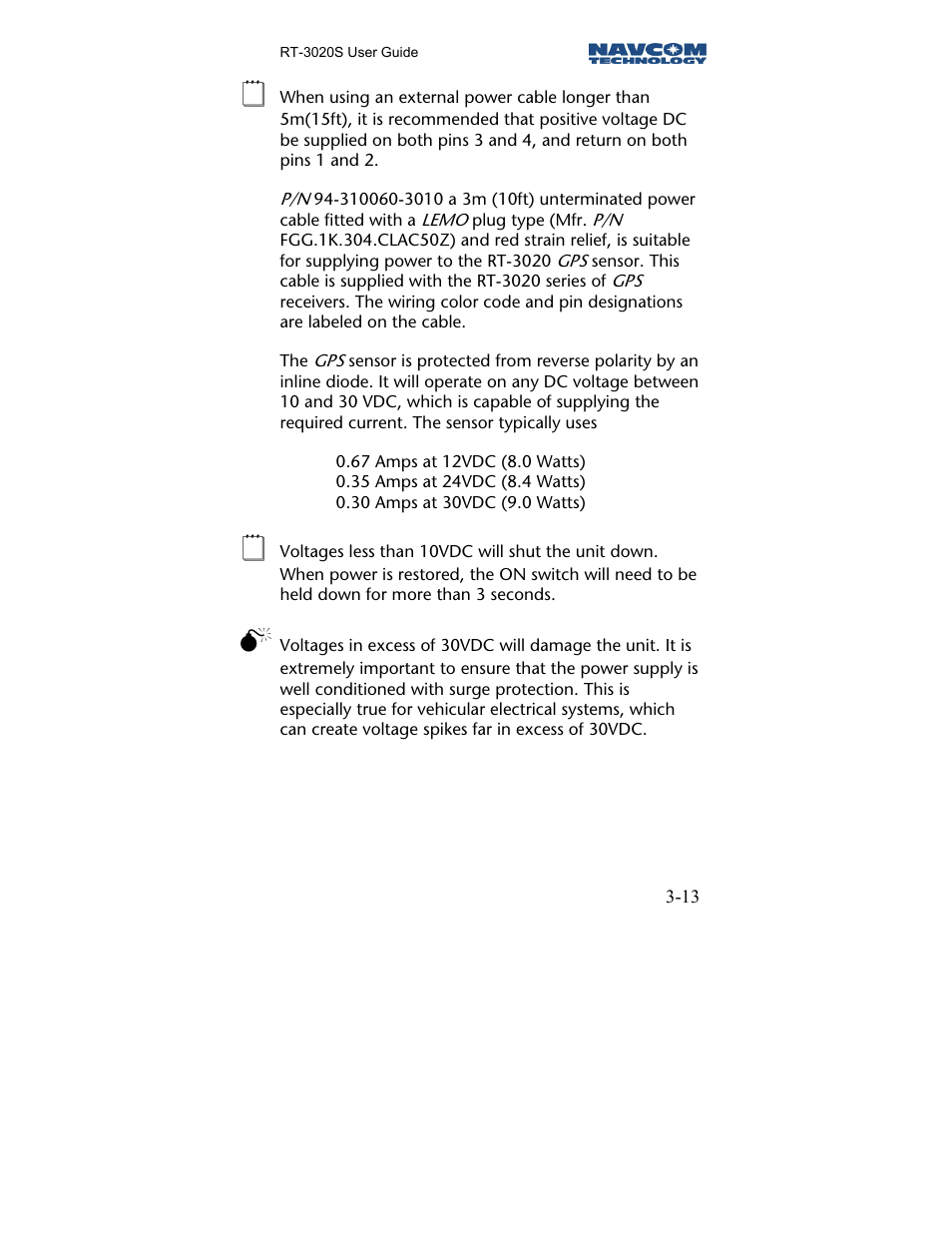 NavCom RT-3020 Rev.A User Manual | Page 15 / 56