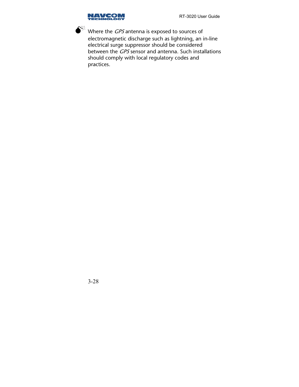 NavCom RT-3020 Rev.A User Manual | Page 30 / 56