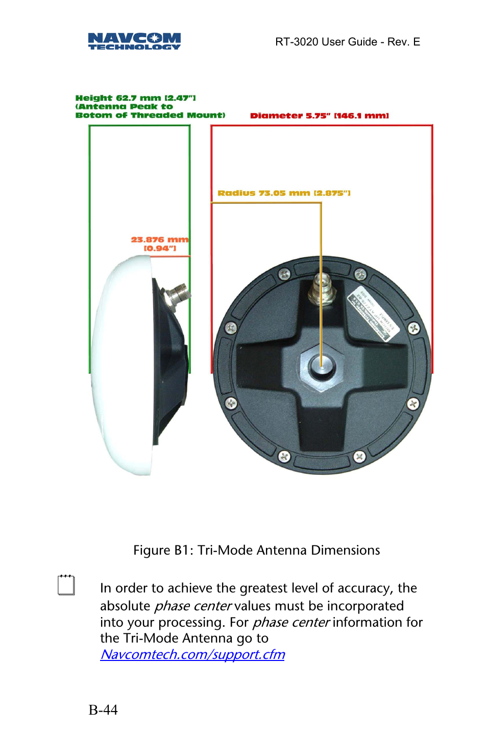 NavCom RT-3020 Rev.D User Manual | Page 46 / 61